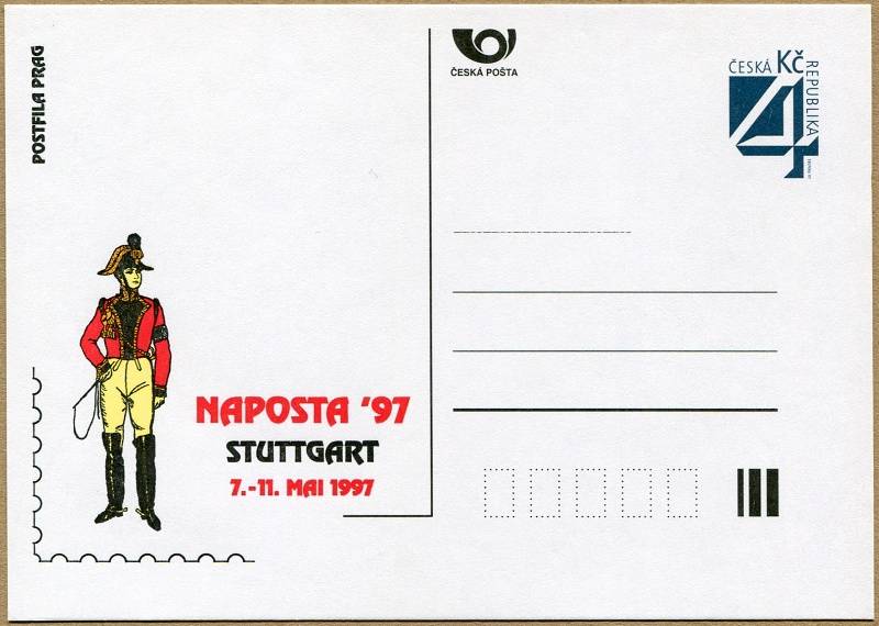 Česká pošta (1997) CDV 22 ** - P 24 - NAPOSTA Stuttgart 97