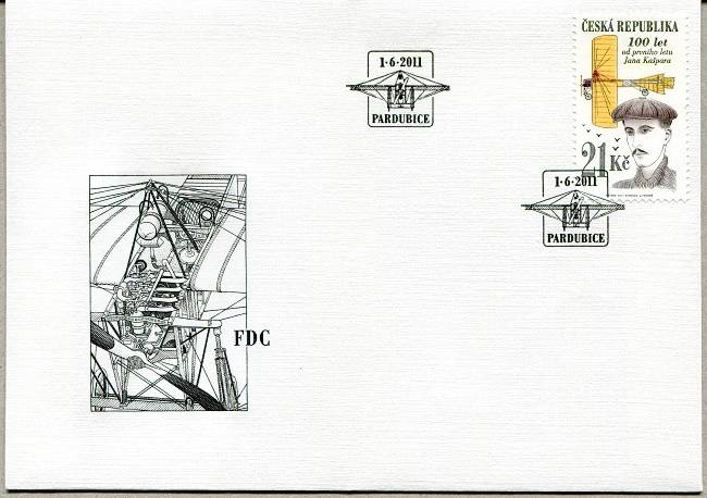 (2011) FDC 687 - 100 let od prvního veřejného letu Jana Kašpara