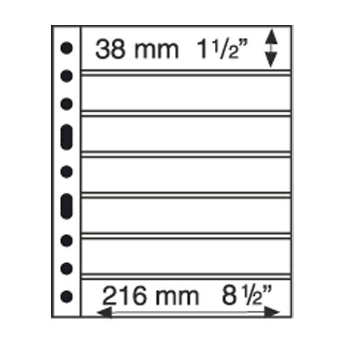 Leuchtturm Listy GRANDE listy 7S - černé (bal. 5 ks)