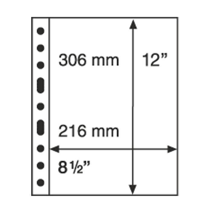 Leuchtturm GRANDE listy 1C - průhledné (bal. 5 ks)