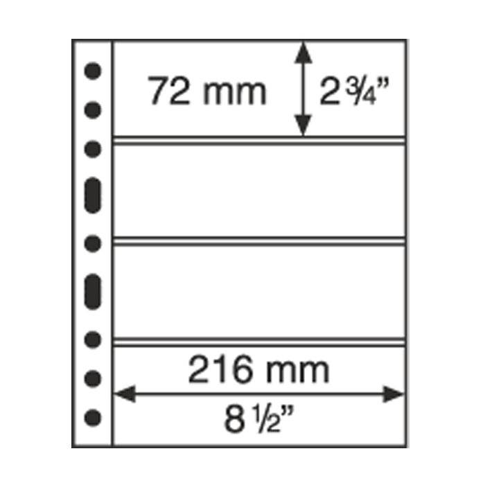 Leuchtturm GRANDE listy 4C - průhledné (bal. 5 ks)