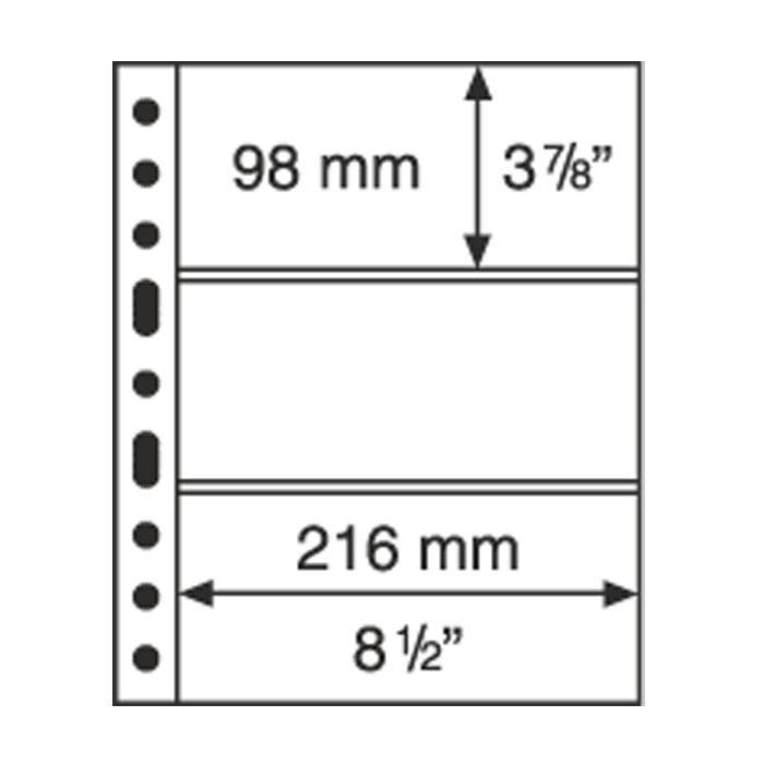 Leuchttrum GRANDE listy 3C - průhledné (bal. 5 ks)