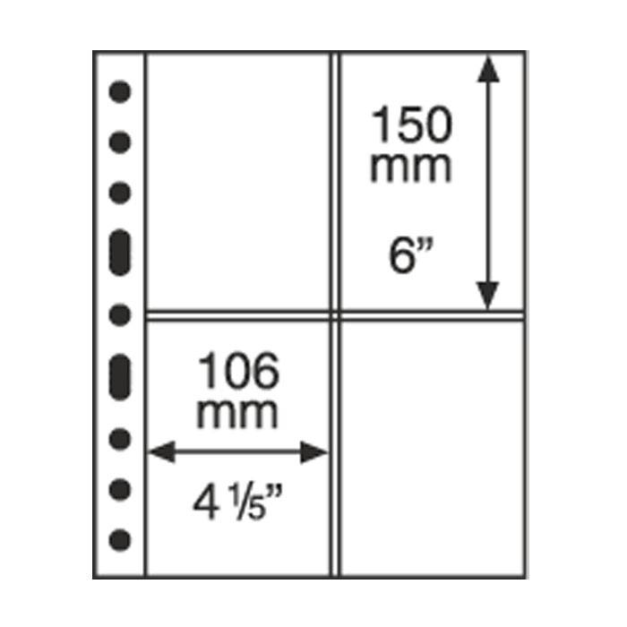 Leuchtturm GRANDE listy 2 CT - průhledné (bal. 5 ks)