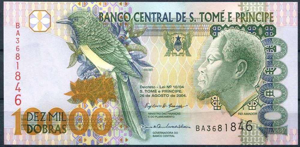 Svatý Tomáš a Princův ostrov - (P 66b) 10 000 Dobras (2004) - UNC