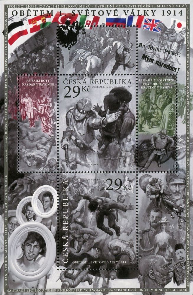 Česká pošta (2014) A 812-813 ** - Česká republika - Obětem 1.světové války