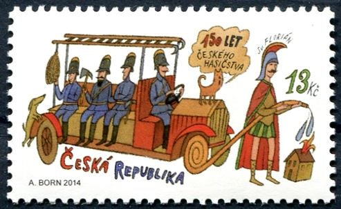 (2014) č. 801 ** - Česká republika - 150 let českého hasičstva