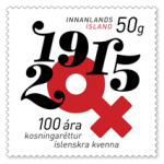 (2015) MiNr. 1465 ** - Island - 100 let hlasovacího práva žen na Islandu