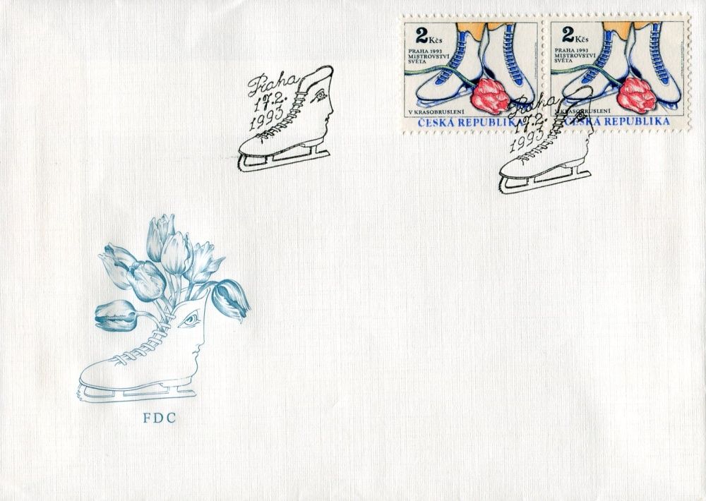 Česká pošta (1993) FDC 2 - MS v krasobruslení