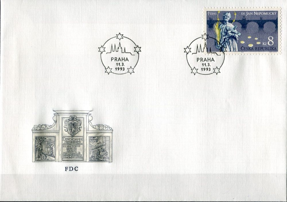 Česká pošta (1993) FDC 4 - Svatý Jan Nepomucký