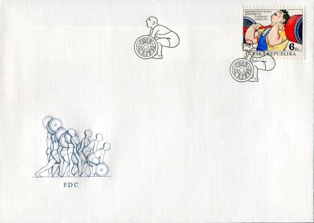 Česká pošta (1993) FDC 8 - MS juniorů ve vzpírání