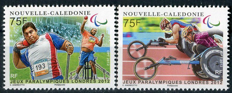 (2012) MiNr. 1589 - 1590 ** - Nová Kaledonie - Paralympijské letní hry, Londýn
