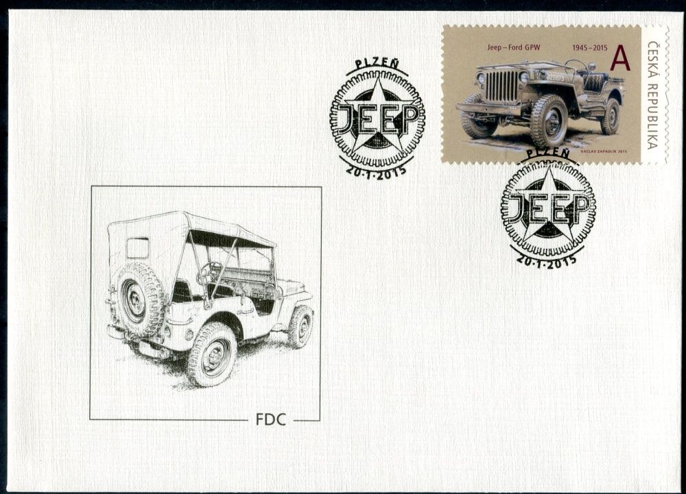 (2015) FDC Pof. 833 - 836 - S nimi přišla svoboda - Vojenská technika (2015) FDC 833 - 836 - S nimi přišla svoboda - Vojenská technika