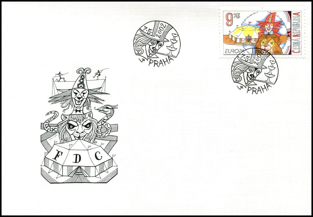 (2002) FDC 320 - EUROPA - Cirkus