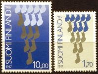 (1987) MiNr. 1029 - 1030 ** - Finsko - 70 let nezávislosti
