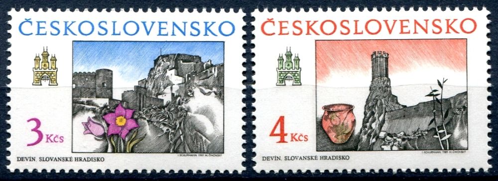 (1989) č. 2914 - 2915 ** - ČSSR - Bratislavské motivy 1989