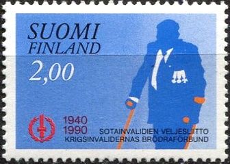 (1990) MiNr. 1104 ** - Finsko - 50 let Bratrstvo válečných invalidů