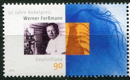 (2006) MiNr. 2573 ** - Německo - 50. výročí Nobelovy ceny za medicínu Werner Forßmann