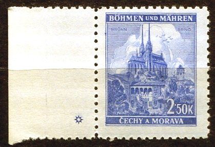 Protektorát Čechy a Morava (1941) č. 60 ** - B.u.M. - Krajiny, hrady, města - Brno - d.z. *