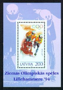 (1994) MiNr. 368 ** - Lotyšsko - BLOCK 4 - boby