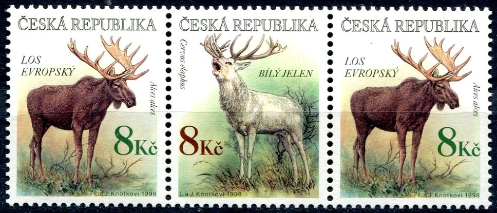 (1998) č. 181-182 ** - Česká republika -  Los + jelen