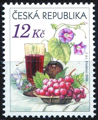 (2006) č. 467 ** - Česká republika - Zátiší s vínem 