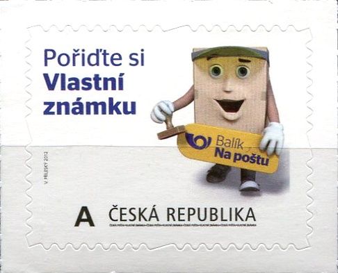 Česká pošta (2012) č. 728 ** - Česká republika - Vlastní známka "A" Vzor na šířku