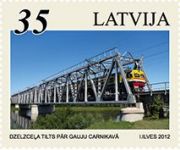 (2012) MiNr. 845 ** - Lotyšsko - Železniční most