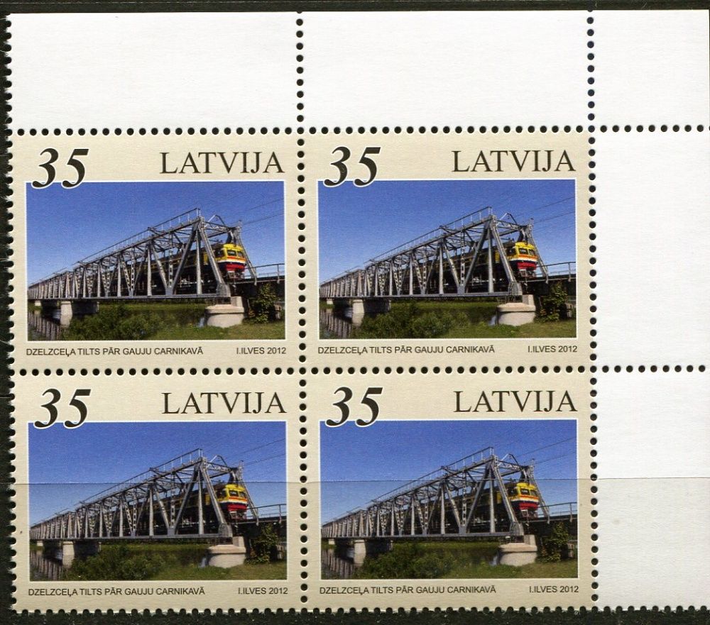(2012) MiNr. 845 ** - Lotyšsko - Železniční most