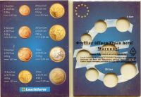 Karta na mince na 1 euro set - Slovensko