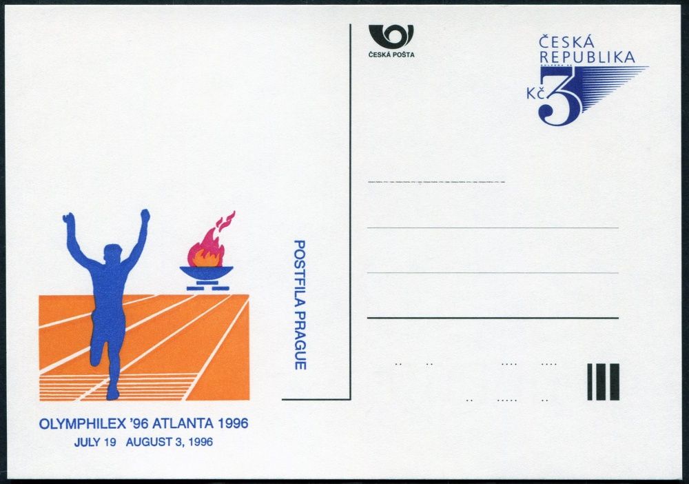 (1996) CDV 18b ** - P 17b - Atlanta 96 tmavomodrý přítisk