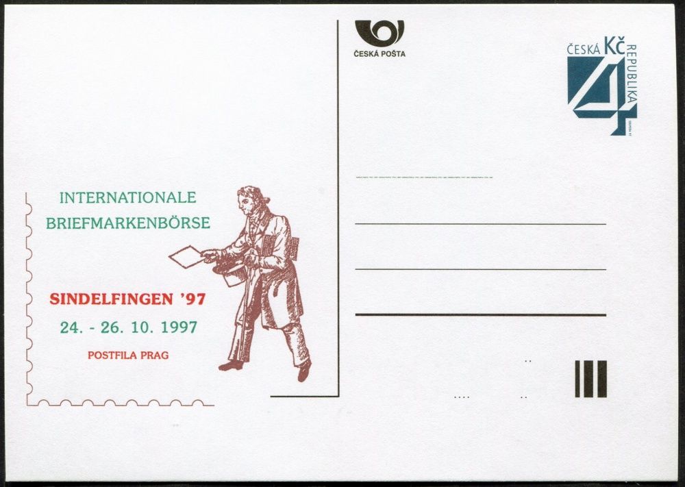 Česká pošta (1997) CDV 22 ** - P 27 - Sindelfingen 97