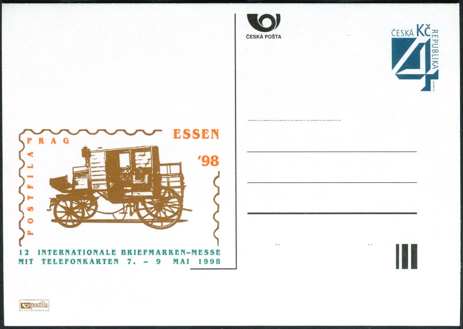 Česká pošta (1998) CDV 22 ** - P 31 - Essen