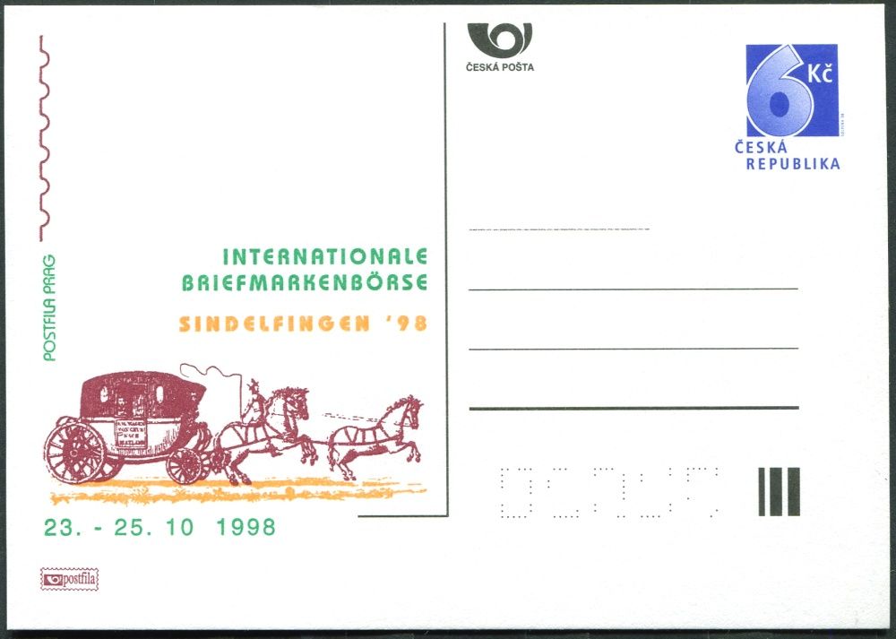 Česká pošta (1998) CDV 32 ** - P 40 - Sindelfingen 98