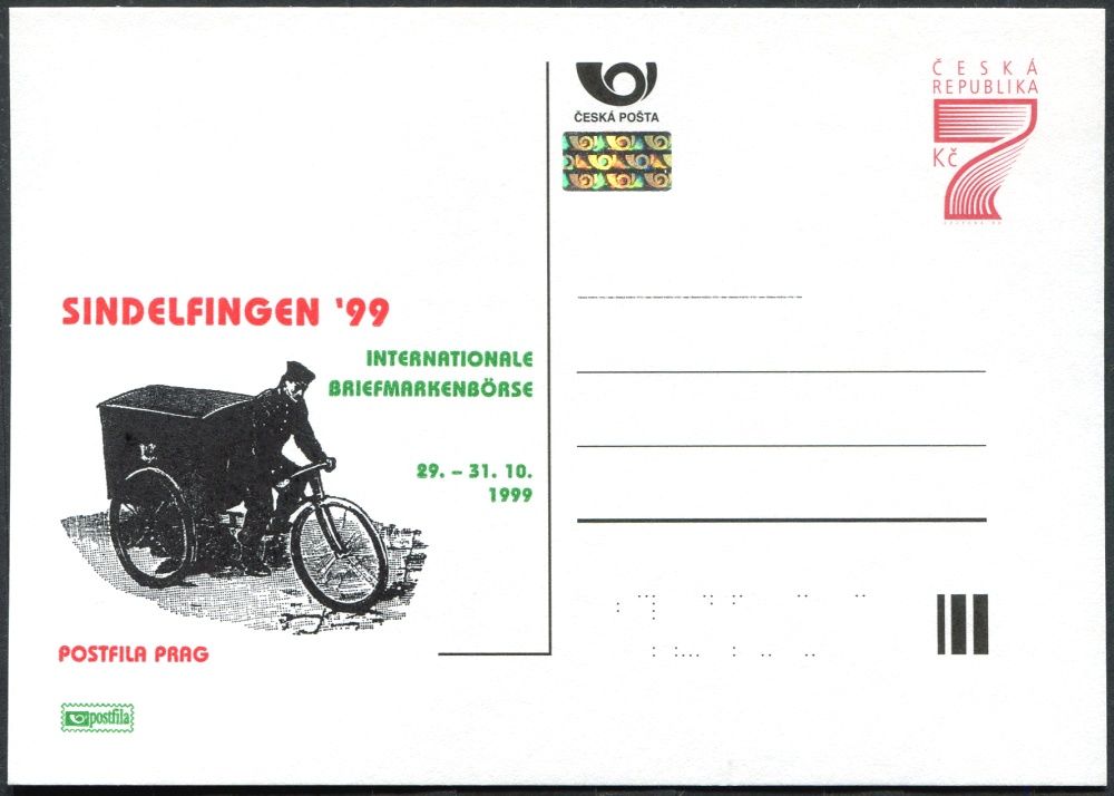 Česká pošta (1999) CDV 41 ** - P 52 - Sindelfingen 99