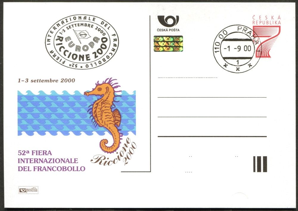 Česká pošta (2000) CDV 41 O - P 61 - Riccione - razítko