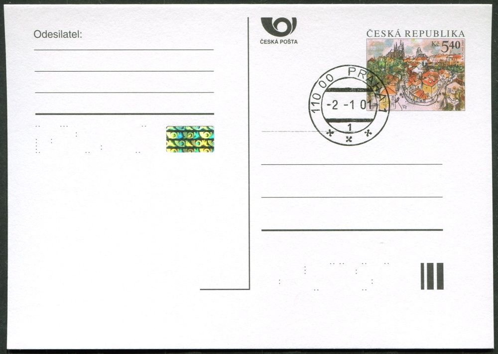 (2001) CDV 60 O - Praha - 5,40 - 2001 - razítko