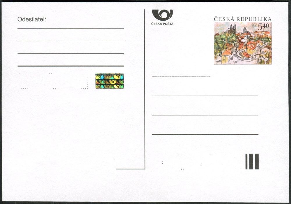 Česká pošta (2001) CDV 60A ** - Praha - 5,40 - 2001