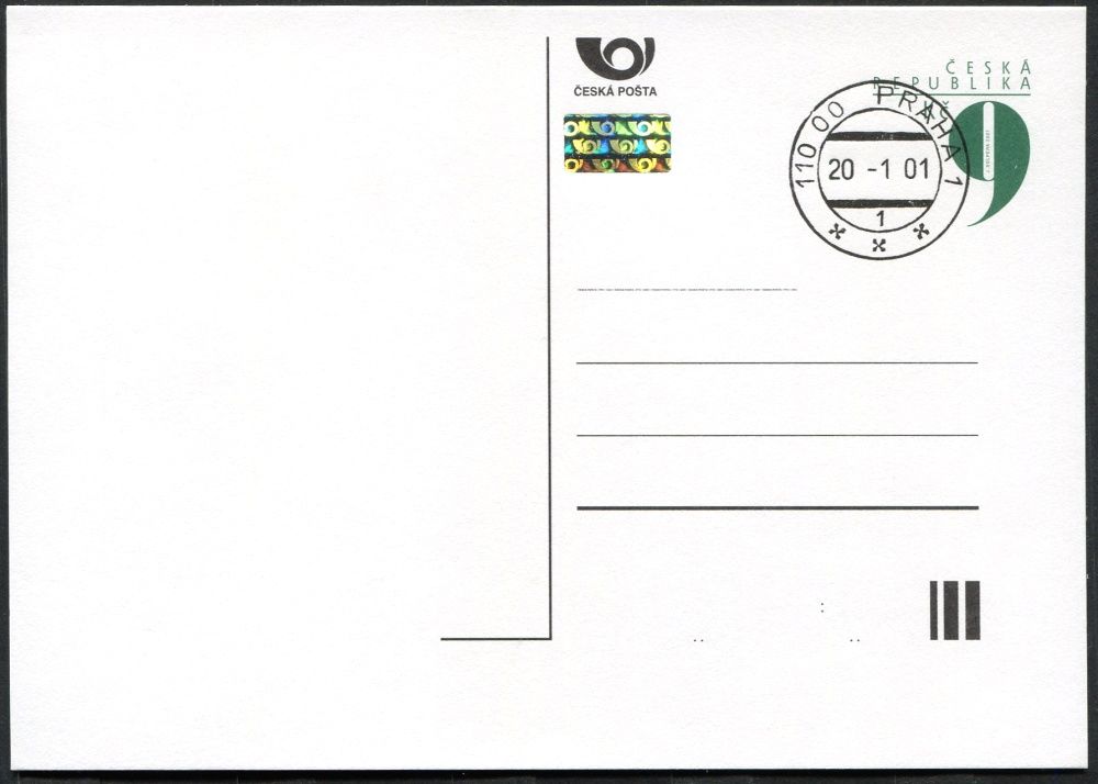Česká pošta (2001) CDV 64 O - Devítka - razítko