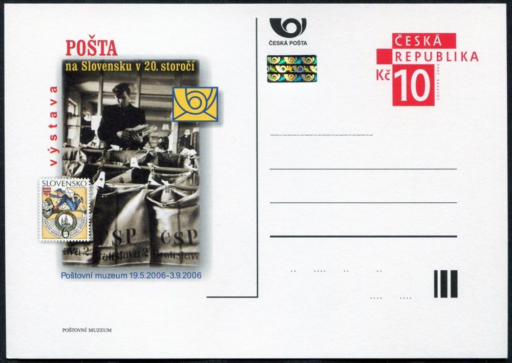 Česká pošta (2006) CDV 101 ** - PM 51 - Pošta na Slovensku