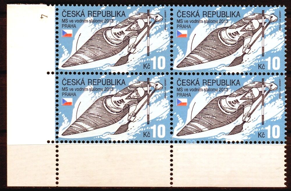 Česká pošta (2013) č. 778 ** - Česká republika - 4-bl - MS ve vodním slalomu