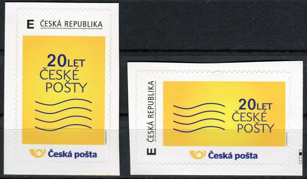 (2013) č. 783 - 784 ** - Česká republika - Vlastní známky "E" (vzor - samolepící)