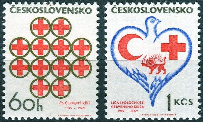 (1969) č. 1741 - 1742 ** - Československo - Červený kříž