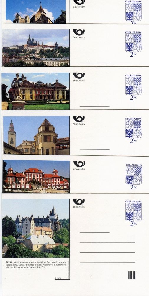 (1994) CDV 6 ** A1 - 16 -  Architektonické památky bez přítisku