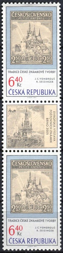(2003) č. 347 ** - Česká republika - Tradice české známkové tvorby (K+1+K)