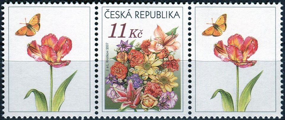 (2007) č. 511 ** - Česká republika - Gratulační kytice (K1+1+K1)