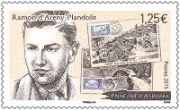 (2015) MiNr. 796 ** - Andora (Fr.) - 100. výročí Ramon d'Areny-Plandolit