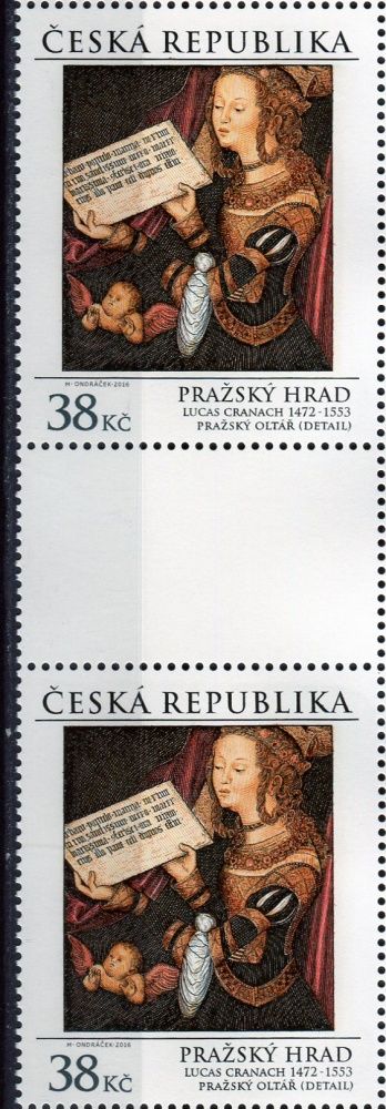 Česká pošta (2016) č. 886 ** S - Česká republika - Pražský hrad 1+ K1 + 1