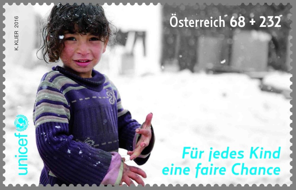 (2016) MiNr. 3249 ** - Rakousko - UNICEF - pro každé dítě spravedlivou šanci