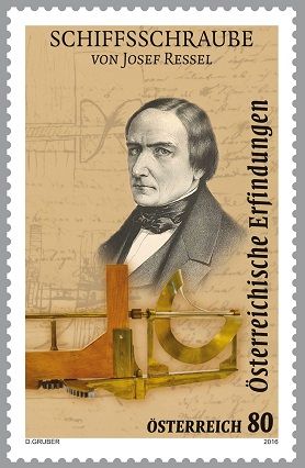 Österreich post (2016) MiNr. 3250 ** - Rakousko - Rakouské vynálezy: lodní šroub - Josef Ressel