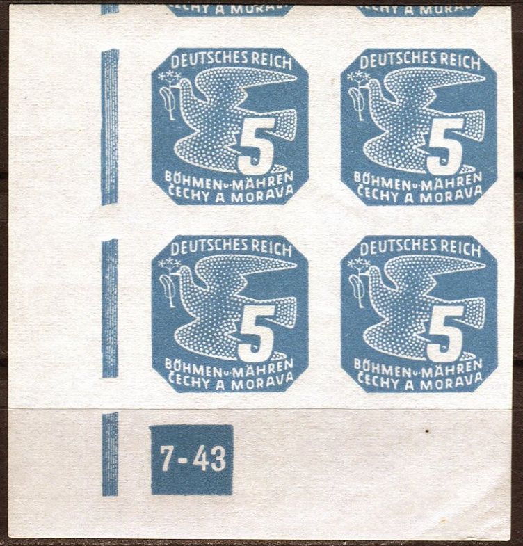Protektorát Čechy a Morava (1943) č. NV 11 ** - B. ü. M. - Novinové známky